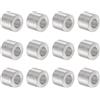 QUARKZMAN 12pz Distanziatore Alluminio 6.2mm Foro x 12mm OD x 10mm Lunghezza Boccola per Vite Finitura Semplice Distanziatore Metallo Rotondo per Viti Bulloni e Barre M6