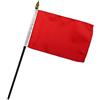 Flags Importer qualità Standard Bandiere One Dozen Red Stick Flag, Tessuto, 4 by 6