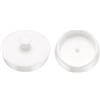 QUARKZMAN Tappi per Scarico, 2pz Tappo per Vasca Silicone 50mm a 52mm con Maniglia per Lavanderia, Lavello, Doccia, Copertura Lavabo Bianco