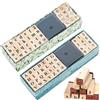 XSHAO® 80 Pz Timbri Lettere Alfabeto, Timbro in Legno Include Lettere, Numeri e Simboli con Tampone D'inchiostro per Scrapbooking/Artigianato/DIY Biglietti