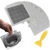 EFUTURETIME 40 pezzi Adesivo Filtro Raccogli Capelli Doccia 15 cm × 15 cm | Monouso, Flessibile, per Canale Scarico, Cucina, Bagno, contro gli Intasamenti