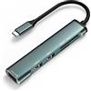 HORJOR Hub USB C 5-in-1, MacBook USB multiporta Adattatore per Veloce Trasferimento dei Dati & Ricarica, 3 Porte Dati USB-A, 1 SD/ 1 TF