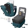 livbote Zaino Sottovuoto Viaggio con pompa sottovuoto, Zaini Airbag Zaino da Viaggio Aereo Bagaglio a Mano Ryanair 40x20x25 Borsa da Cabina per Donna Uomo -Blu Pavone