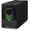 WEELIAO NUC 11 Extreme Kit NUC11BTMi7 Home & Business Mini PC Computer da gioco Desktop Core i7, 8-Core, 32 GB RAM 2 TB SSD, UHD, WiFi, Bluetooth, HDMI, USB 3.1, Scheda SD, Nero, Win 11 Pro