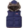 Happy Cherry Bambino Unisex Gilet Cappotto Abbigliamento Leggero Carino Gilet Invernale Outdoor Caldo Antivento Gilet Senza Maniche 4-5 Anni