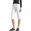 Pepe Jeans Skinny Crop Hw, Pantaloncini Donna, Bianco (White),28W