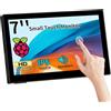 Kenowa Monitor touch screen da 7 pollici, schermo portatile Raspberry pi Touch 1024 x 600 TFT LCD HD a colori schermo con 2 ingressi HDMI per PC Raspberry pi, laptop