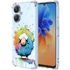 XINYEXIN Cover per Xiaomi Redmi 13C 5G Trasparente Slim - Custodia per Cellulare TPU Antiurto, Serie di Graffiti Artistici Colorati e Cool, Disegno Carino - Sheep