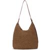 HomKuch Borse a tracolla di paglia donne chic Crossbody Borsa di paglia di spiaggia estiva per i viaggi di vacanza