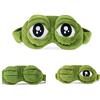 Apanphy® Mascherina per Dormire, Fluff Dormire Divertente novità Cartone Animato Rana Copricapo eyeshade Maschera di Viaggio del Sonno (Verde)