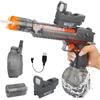 COLEESON Pistola ad Acqua Elettrica con Luce LED, Super Potente e Impermeabile, Giocattolo per Adulti e Bambini, Perfetto per Giochi Estivi in Spiaggia e Piscina (squirt gun)