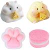 fufupaw 4 pezzi antistress, giocattolo antistress, Fufu Squishy, Taba Squishy, divertente palla antistress per adulti, palla antistress, palla antistress, giocattolo antistress per bambini