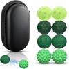 JoyJoyful 8 Pezzi Fidget Toys Stress Balls, Magnetic Balls Palla per Massaggio Alle Mani Sfere,Decompression Magnetiche Sfera per Massaggio a Punta Delle Dita Alleviare Lo Stress (verde)