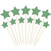 PATIKIL 50Pz Ornamento per Cupcake a Forma di Stellina Verde Erba | Decorazioni per Torte di Compleanno, Forniture per Feste, per Matrimonio, Fidanzamento, Addio Al Nubilato