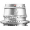 TTARTISAN TT Artisan 35 mm F1.4 APS-C - Connettore obiettivo Fuji X Mount Silver con messa a fuoco manuale, argento