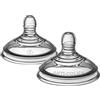 Tommee Tippee Tettarelle anticole avanzate per biberon, flusso rapido, 6+ mesi, simili al seno per un fermo naturale, valvola anti-coliche, silicone morbido, confezione da 2