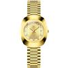RORIOS Orologio da Polso Coppia Acciaio Inossidabile Oro Orologio Quarzo da Uomo Donna Orologi Semplice Diamanti Orologio Luminoso Analogico Oro B