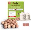 12 Blocchi Di Cedro Profumati Per Armadi E Cassetti | Palline Di Legno Naturale Antitarme, Repellente Ecologico Per La Cura Dei Vestiti, Profumo Legno