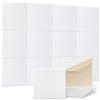 Zeoibou Pannelli Fonoassorbenti Autoadesivi: 12 Pezzi Insonorizzanti Alta Densità per Pareti e Acustica Perfetta.per la decorazione di pareti/porta/soffitto