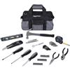 Amazon Basics Kit di strumenti di riparazione di base per la casa con valigetta, 65 pezzi, colore: argento, nero