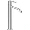 Duravit Rubinetto per lavabo, misura XL (altezza erogatore 153 mm), rubinetto a risparmio energetico (FreshStart), rubinetto per bagno (MinusFlow), cromato