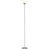 BRILLIANT lampada Spari LED montante argento/bianco | 1x LED-A60, E27, illuminante a LED da 9,5 W incluso, (806lm, 2700K) | Scala da A ++ a E | Con interruttore a cavo