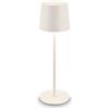 BRILONER - Lampada da tavolo a LED senza fili IP44 con touch, dimmerabile, batteria ricaricabile, USBC, lampada da scrivania senza fili, lampada da comodino ricaricabile, 11x33 cm, bianco