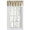 Ellis Curtain Kitchen Collection Ciliegie Tailored Tier Curtains Increspata 58 da 61 cm, Cotone, Natural, Valance