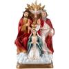 Inmaculada Romero IR Santissima Trinità Figura 20 cm. Vergine Maria San Giuseppe Spirito Santo Immagine Resina