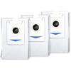 ECOVACS 3 sacchetti per aspirapolvere e mob combo DEEBOT X2 OMNI/X2 OMNI COMBO/X2 OMNI COMPLETE/T30S/T30S Combo Robot Aspirapolvere e Mob Combo, Bianco