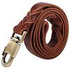 Jeffergarden Guinzaglio del Cane, Corda di Cuoio della Cintura di Sicurezza Regolabile Corda Intrecciata per Cani da Correre Jogging o Passeggiata (2,5x150 cm)