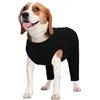 Kuoser Op Body per cani castrazione rade, body per cani dopo Op con gambe, protezione contro le perdite del cane, tuta per cani, alternativa al collo, nero, XL