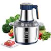 EagerMinds Tritacarne Elettrico Da 5 Litri, Tritacarne Multiuso Da 500 W, Tritacarne Elettrico A 5 Velocità, Con 6 Lame Rimovibili, Tritacarne Multifunzione Per Carne, Verdure E Frutta. (blu)