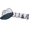 Sulxyi Ploypen gatto pieghevole, per animali domestici portatili, gabbia di carpini cuccioli, 120x63x50 cm Design pieghevole versatile Attacco tunnel di costruzione in mesh traspirante per piccoli anim