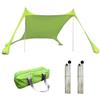 Ahuuen da Spiaggia | Spiaggia Antivento Portatile | Ombrellone Portatile | Parasole | Pali in Alluminio E Borsa da Trasporto | per Famiglie in Spiaggia, Campeggio,