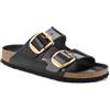 Birkenstock Sandali Arizona da donna con fibbia grande, neri, taglia 40 M