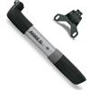 SKS Germany ROOKIE XL SILVER pompa per bici con forte potenza di pompaggio (accessorio con testa reversibile per tutte le valvole, robusto e potente, pressione massima: 5 bar / 73 PSI), argento