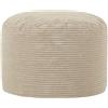 icon Milano Pouf Poggiapiedi, Beige, Velluto a Coste, Poltrona Sacco con Riempimento Incluso, Pouf Sacco, Camera da Letto, Soggiorno, Mobili Soggiorno