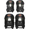 GES 4 PCS Motocicletta & Bicicletta Adulti Lega Acciaio ATV Motocross Gomito Ginocchiera Guanti di Protezione Kit Protector Motocross Racing (Breve)