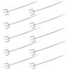 Cabilock 40 Pezzi Ganci Pannello Portautensili, Ganci per Pannelli Forati Pegboard Hooks per Pegboard in Metallo per Organizer Mensole Garage Scaffalature per Attrezzi, Negozi di Supermercati