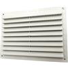 Kombi Griglia Aerazione Plastica 150 x 200 mm per Ventilazione Areazione Rettangolare Protezione Insetti Bianco Sistema Aria Casa 150x200