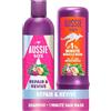 Aussie Set di maschere per capelli con shampoo e balsamo profondo per riparare e ravvivare