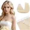 MY-LADY Extension Capelli Veri Biadesivo 20pz 30 cm 30g Biondo platino Extension Biadesive Capelli Veri Umani Lisci 100% Remy Tape In Hair Extensions Invisibile #60