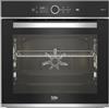 Beko BBIM13500XPSW bPRO 700 - Forno da incasso, 71 l, display TFT da 2,4, termometro CookSense, 15 funzioni, pirolisi, SoftClose, HomeWhiz, programmi automatici, nero/acciaio inossidabile