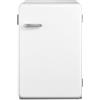 Httxyp Frigorifero Piccolo con Freezer, 116 Litri, Design Retrò, Frigo Monoporta, Temperatura Regolabile, Adatto a Camera, Ufficio e Hotel, Luce a LED, Silenzioso, Bianco [Classe di efficienza energetica E]
