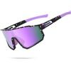 Sakmot Occhiali da Sole da Uomo Polarizzati, Occhiali da Ciclismo Polarizzati, Occhiali Ciclismo Uomo, Sportivi,da Ciclismo Anti-UV, Per Ciclismo, Motociclismo, Corsa, Sci, Alpinismo (Viola)
