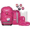 ergobag pack set zaino scolastico ergonomico, zainetto scuola flessibile 6 pezzi prima elementare