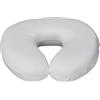 Casatessile - Collare Memory Foam da Viaggio | Rivestimento Bioelastico Sfoderabile | Jaquard Silver+ | Adatto per Adulti e Bambini | Lavabile in Lavatrice, Bianco, 26x29x7, Foam