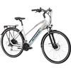 F.lli Schiano E-Wave, Bici Elettrica da Trekking 28 Inches per Adulti, 36V 11.6Ah Batteria Rimovibile, Motore 250W 50Nm, Trekking Ebike, Bianco
