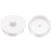 QUARKZMAN Tappo per Scarico, Vasca e Lavello in Silicone Bianco 46-48 mm, 2 Pezzi